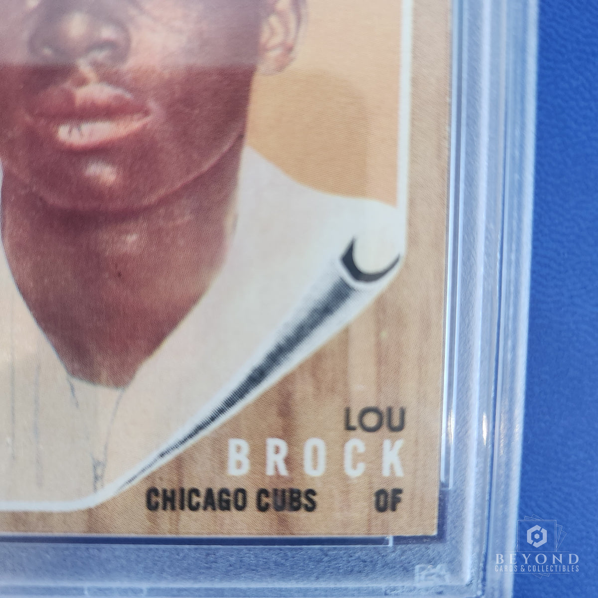 1962 Topps Lou Brock Rookie, PSA 7