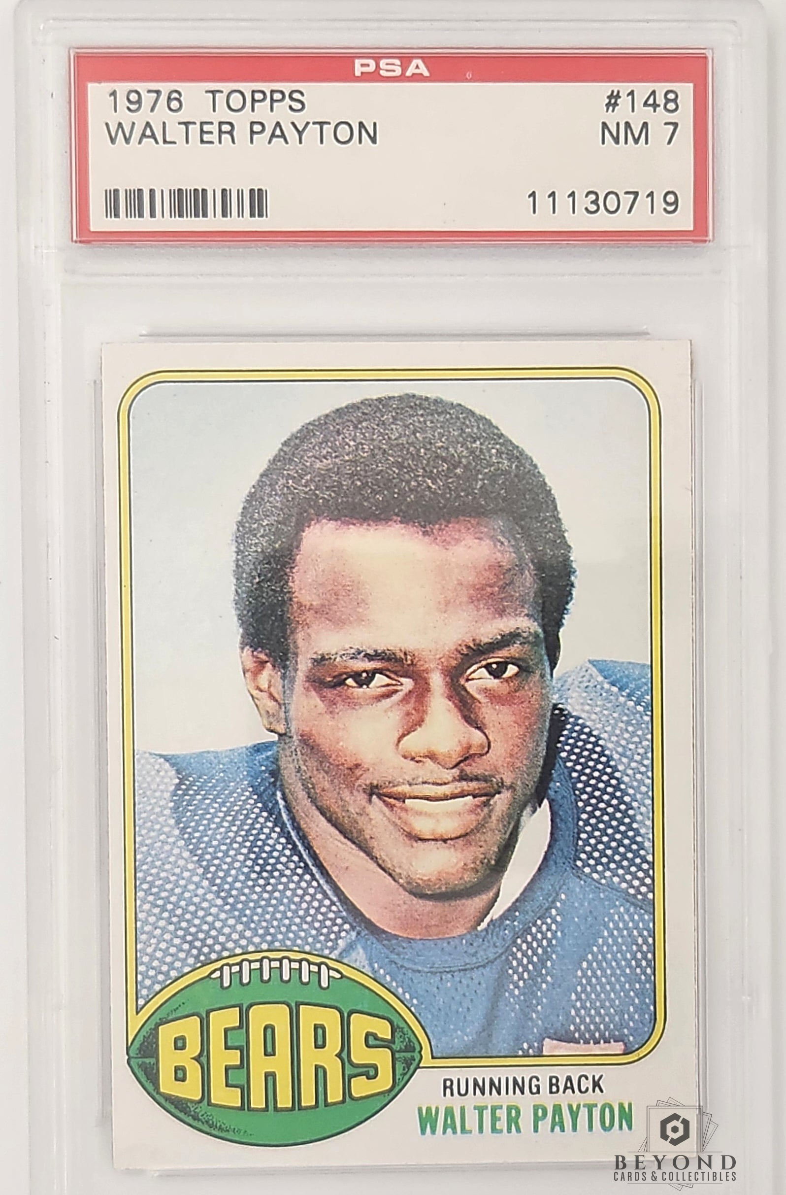 Walter Payton 1976 Topps Rookie, PSA 7