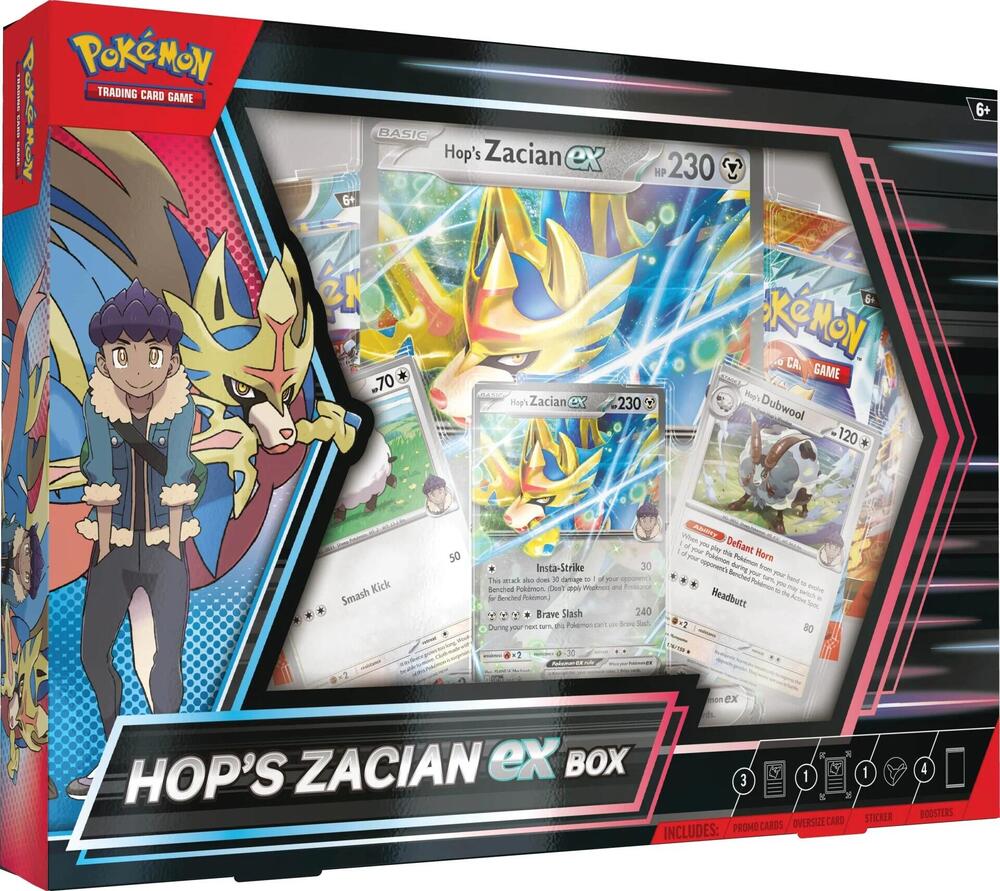 Hop's Zacian ex Box — Pokémon TCG